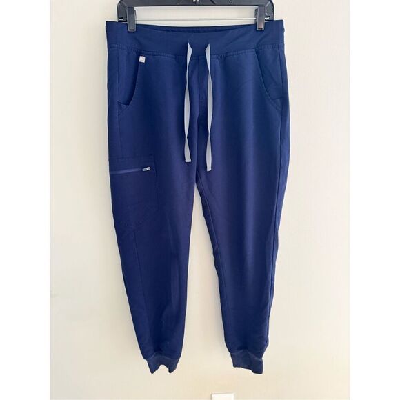 Figs Zamora Jogger Pants Navy Blue High Waisted Scrubs, Women’s M - Picture 2 of 8